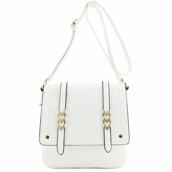 Double Compartment Large Flapover Crossbody Bag - Picture 2 of 5